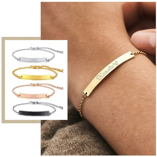 Bracelet Gravé "Lien pour la Vie" – L'Émotion à son Poignet - Le cadeau de maman