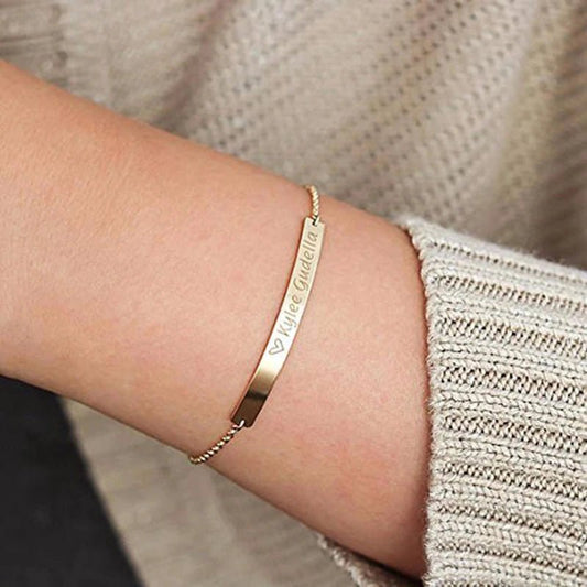 Bracelet Gravé "Lien pour la Vie" – L'Émotion à son Poignet - Le cadeau de maman